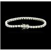 Image 2 : 14KT White Gold 6.75ctw Diamond Tennis Bracelet