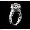 Image 3 : 18KT White Gold 3.14ctw Diamond Ring