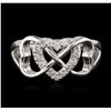 Image 1 : 14KT White Gold 0.17ctw Diamond Ring