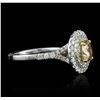 Image 2 : 14KT White Gold 1.61ctw Diamond Ring