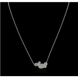 14KT White Gold 0.40ctw Diamond Necklace