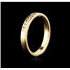 Image 2 : 14KT Yellow Gold 0.13ctw Diamond Ring
