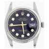 Image 2 : Gents Rolex Stainless Steel Diamond DateJust Wristwatch