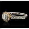 Image 2 : 18KT Two-Tone Gold 1.39ctw Diamond Ring