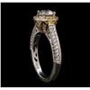 Image 4 : 18KT Two-Tone Gold 1.39ctw Diamond Ring