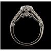Image 3 : 14KT White Gold 1.48ctw Diamond Ring