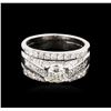 Image 1 : 14KT White Gold 2.22ctw Diamond Wedding Ring Set