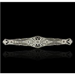 Platinum 1.70ctw Diamond Brooch