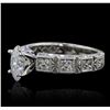 Image 2 : 18KT White Gold EGL Certified 1.32ctw Diamond Ring