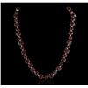 Image 2 : 14KT Yellow Gold 44.89ctw Ruby and Diamond Necklace