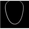 Image 1 : 14KT White Gold 6.92ctw Diamond Necklace