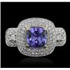 Image 1 : 14KT Two-Tone 2.07ct Tanzanite and Diamond Ring