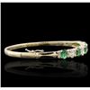 Image 2 : 14KT Yellow Gold 3.25ctw Emerald and Diamond Bracelet