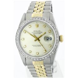 Gents Rolex Two-Tone 1.20ctw Diamond DateJust Wristwatch