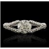 Image 1 : 14KT White Gold 1.57ctw Diamond Ring