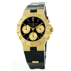 Gents Bvlgari 18KT Yellow Gold Chronograph 35G Wristwatch