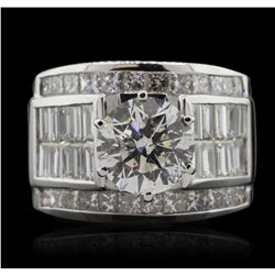 18KT White Gold 5.12ctw Diamond Ring