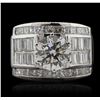 Image 1 : 18KT White Gold 5.12ctw Diamond Ring