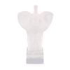 Image 2 : Lalique Clear & Frosted Crystal "Elephant" Paperweight Figurine #11801
