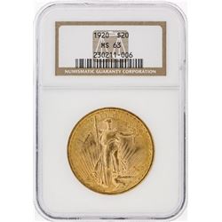 1920 NGC MS63 $20 St. Gaudens Double Eagle Coin