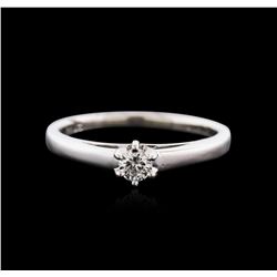 Platinum 0.20ct Diamond Solitaire Ring