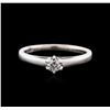 Image 1 : Platinum 0.20ct Diamond Solitaire Ring