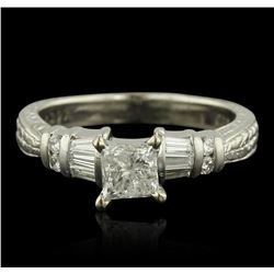 Platinum 1.01ctw Diamond Ring