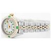 Image 3 : Ladies Rolex Two-Tone Diamond and Emerald DateJust Wristwatch