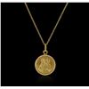 Image 1 : 18KT Yellow Gold Sacred Heart Pendant With Chain