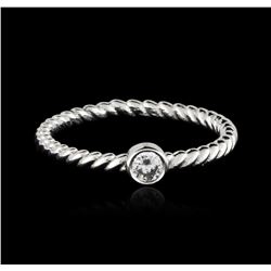 14KT White Gold 0.09ct Diamond Ring