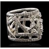 Image 2 : 14KT White Gold 1.74ctw Diamond Ring