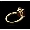 Image 3 : 14KT Yellow Gold 6.49ct Ruby and Diamond Ring