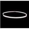 Image 1 : 18KT White Gold 1.06ctw Diamond Bangle Bracelet