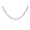 Image 2 : 14KT White Gold 14.08ctw Pink Sapphire and Diamond Necklace