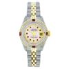 Image 1 : Ladies Rolex Two-Tone Diamond and Ruby DateJust Wristwatch