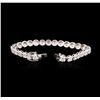 Image 3 : 18KT White Gold 10.64ctw Diamond Tennis Bracelet