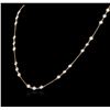 Image 3 : 14KT Rose Gold 2.96ctw Diamond Necklace