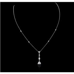 14KT White Gold 1.78ctw Diamond Necklace