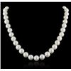 Image 1 : 14KT White Gold Pearl Necklace