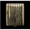 Image 2 : 14KT Two-Tone Gold and Sterling Silver Cigarette Case