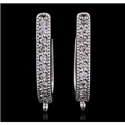 14KT White Gold 0.26ctw Diamond Earrings