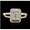Image 1 : 10KT Two-Tone Gold 0.50ctw Diamond Ring