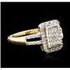 Image 2 : 10KT Two-Tone Gold 0.50ctw Diamond Ring