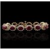 Image 1 : 14KT Yellow Gold 21.45ctw Ruby and Diamond Bracelet