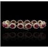 Image 2 : 14KT Yellow Gold 21.45ctw Ruby and Diamond Bracelet