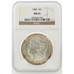 1886 NGC MS63 Morgan Silver Dollar