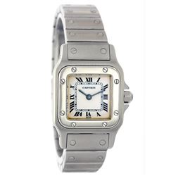 Ladies Cartier Stainless Steel Tank Wristwatch