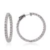 Image 2 : 14KT White Gold 4.18ctw Diamond Earrings