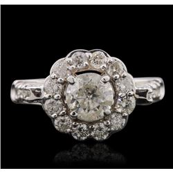 14KT White Gold 1.63ctw Diamond Ring