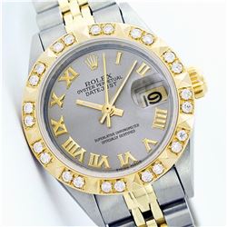 Ladies Rolex Two-Tone Diamond DateJust Wristwatch